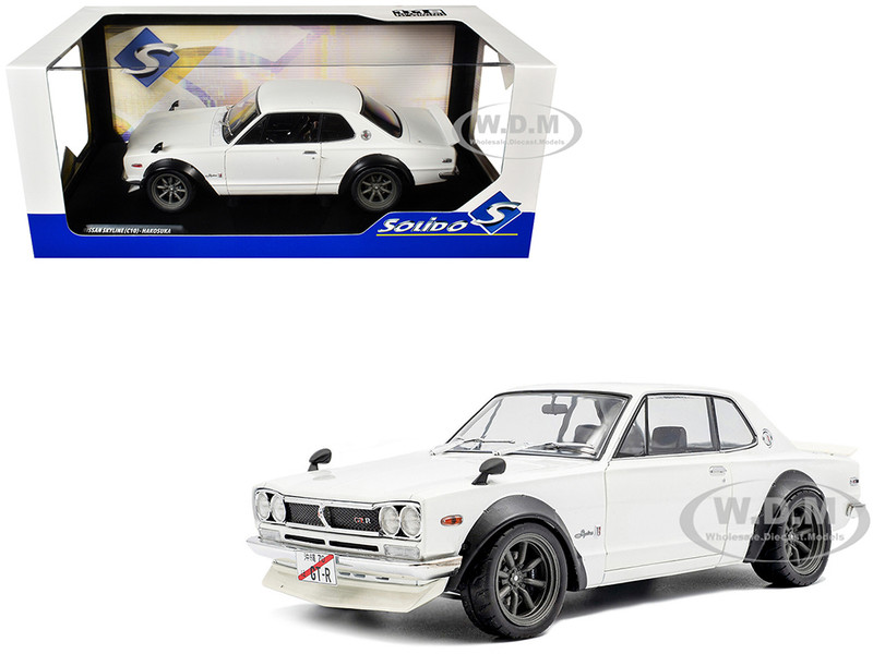 1970 Nissan Skyline C10 Hakosuka RHD Right Hand Drive White 1/18 Diecast Model Car Solido S1813001