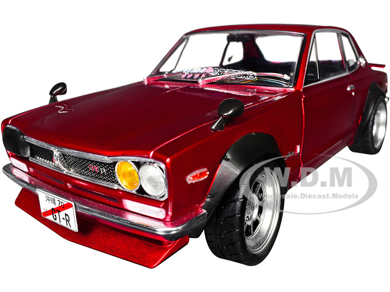 1970 NISSAN SKYLINE (C10) HAKOSUKA RHD RED 1/18 DIECAST CAR BY 1970 NISSAN SKYLINE (C10) HAKOSUKA RHD RED 1/18 DIECAST CAR BY