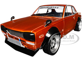 1970 Nissan Skyline C10 Hakosuka RHD Right Hand Drive Orange Metallic 1/18 Diecast Model Car Solido S1813003