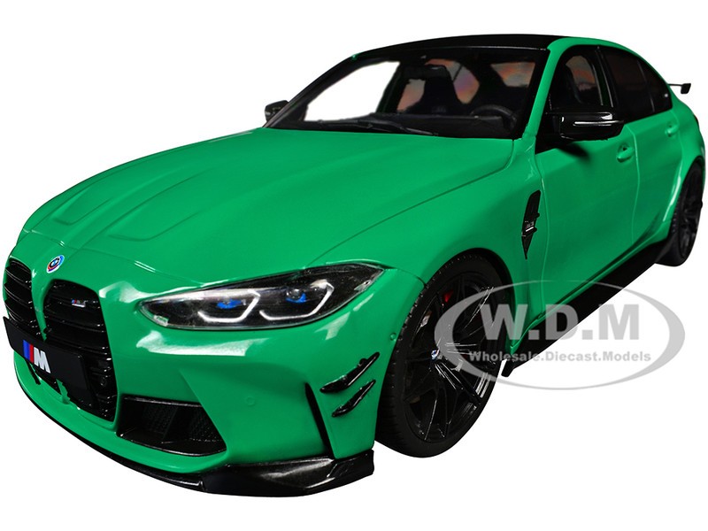 2024 BMW M3 COMPETITION SIGNAL GREEN 1/18 DIECAST MODEL CAR BY