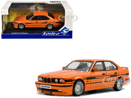 1994 BMW E34 Alpina B10 BiTurbo Orange Metallic with Black Stripes 1/43 Diecast Model Car Solido S4310407