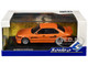 1994 BMW E34 Alpina B10 BiTurbo Orange Metallic with Black Stripes 1/43 Diecast Model Car Solido S4310407