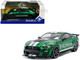 2020 Ford Mustang Shelby GT500 Fast Track Eruption Green Metallic with White Stripes 1/43 Diecast Model Car Solido S4311511