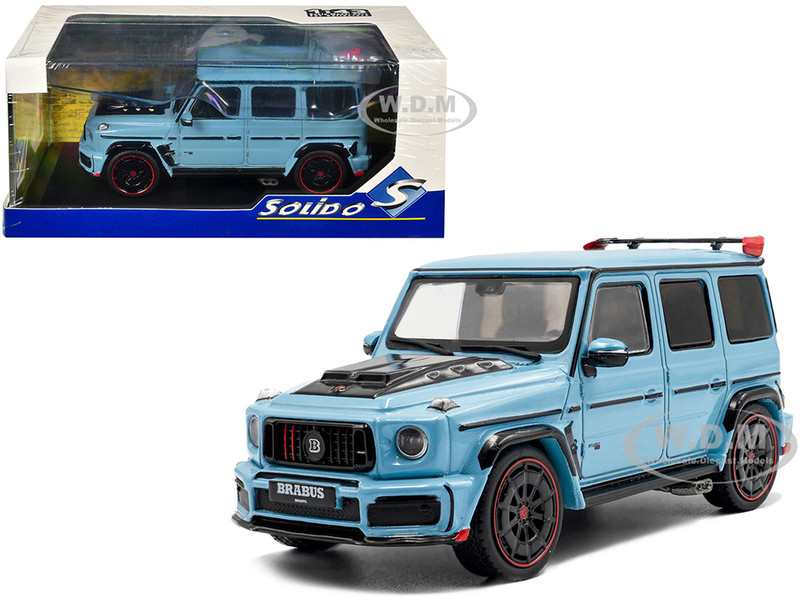 2021 Brabus Rocket 900 China Blue with Black Hood 1/43 Diecast Model Car Solido S4312406