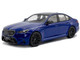 2024 BMW M5 Sedan Marina Bay Blue Metallic with Black Top 1/43 Diecast Model Car Solido S4317551