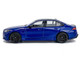 2024 BMW M5 Sedan Marina Bay Blue Metallic with Black Top 1/43 Diecast Model Car Solido S4317551