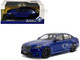 2024 BMW M5 Sedan Marina Bay Blue Metallic with Black Top 1/43 Diecast Model Car Solido S4317551