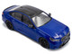2024 BMW M5 Sedan Marina Bay Blue Metallic with Black Top 1/43 Diecast Model Car Solido S4317551