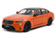 2024 BMW M5 Sedan Fire Orange III with Black Top 1/43 Diecast Model Car Solido S4317552