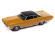1971 Plymouth Fury III Bahama Yellow with Black Top Vintage Muscle Series 1/64 Diecast Model Car Auto World 64522-AWSP204A