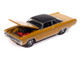 1971 Plymouth Fury III Bahama Yellow with Black Top Vintage Muscle Series 1/64 Diecast Model Car Auto World 64522-AWSP204A