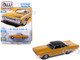 1971 Plymouth Fury III Bahama Yellow with Black Top Vintage Muscle Series 1/64 Diecast Model Car Auto World 64522-AWSP204A