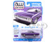 1971 Plymouth Fury III In Violet Metallic with Black Top Vintage Muscle Series 1/64 Diecast Model Car Auto World 64522-AWSP204B