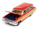 1964 Ford Country Squire Poppy Red with Woodgrain Sides Muscle Wagons Series 1/64 Diecast Model Car Auto World 64522-AWSP205B 1964 Ford Country Squire Poppy Red with Woodgrain Sides Muscle Wagons Series 1/64 Diecast Model Car Auto World 64522-AWSP205B