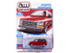 1989 Dodge Caravan Turbo Van Flash Red Mighty Minivans Series 1/64 Diecast Model Car Auto World 64522-AWSP206A