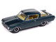 1965 Plymouth Barracuda Formula S Dark Blue Metallic with Silver Stripe Vintage Muscle Series 1/64 Diecast Model Car Auto World 64522-AWSP207B