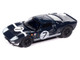1965 Ford GT40 #7 Blue Black with White Stripes Vintage Muscle Series 1/64 Diecast Model Car Auto World 64522-AWSP208B