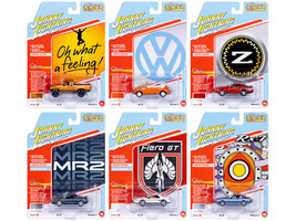 Classic Gold Collection 2026 Release 1 Set B of 6 Cars 1/64 Diecast Model Cars Johnny Lightning JLCG034B