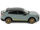 Porsche Cayenne Turbo GT Gray with Black Top and Gold Stripes 1/64 Diecast Model Car Trends Hobby 241090(B)