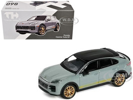 Porsche Cayenne Turbo GT Gray with Black Top and Gold Stripes 1/64 Diecast Model Car Trends Hobby 241090(B)