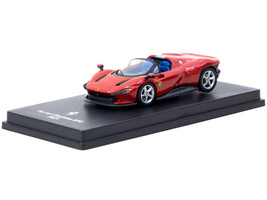 2021 Ferrari Daytona SP3 Red Metallic with Booklet 1/64 Diecast Model Car Centauria FSD.I.001-E