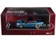 Honda NSX R NA2 RHD Right Hand Drive Ice Blue Metallic with Black Top and Red Interior Intern 64 Series 1/64 Diecast Model Car MotorHelix M65503