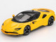 Ferrari SF90 Giallo Modena Yellow with Black Top 1/64 Diecast Model Car BBR BBRFER64031 Ferrari SF90 Giallo Modena Yellow with Black Top 1/64 Diecast Model Car BBR BBRFER64031