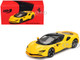 Ferrari SF90 Giallo Modena Yellow with Black Top 1/64 Diecast Model Car BBR BBRFER64031