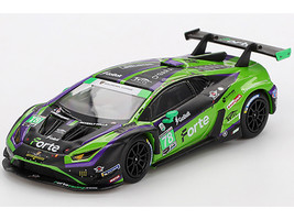 Lamborghini Huracan GT3 EVO2 #78 Devlin DeFrancesco Misha Goikhberg Sandy Mitchell  Loris Spinelli Forte Racing IMSA 24 Hours of Daytona 2024 Limited Edition 1/64 Diecast Model Car Mini GT MGT01062