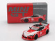 Toyota GR Supra LB Works Red with White Stripes and Black Top Limited Edition 1/64 Diecast Model Car Mini GT MGT01103