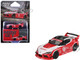 Toyota GR Supra LB Works Red with White Stripes and Black Top Limited Edition 1/64 Diecast Model Car Mini GT MGT01103