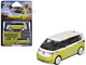 Volkswagen ID Buzz Van Pomelo Yellow Metallic and Candy White Limited Edition 1/64 Diecast Model Car Mini GT MGT01110