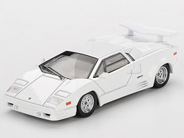 Lamborghini Countach 25th Anniversary White Limited Edition 1/64 Diecast Model Car Mini GT MGT01134