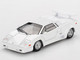 Lamborghini Countach 25th Anniversary White Limited Edition 1/64 Diecast Model Car Mini GT MGT01134 Lamborghini Countach 25th Anniversary White Limited Edition 1/64 Diecast Model Car Mini GT MGT01134