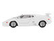 Lamborghini Countach 25th Anniversary White Limited Edition 1/64 Diecast Model Car Mini GT MGT01134