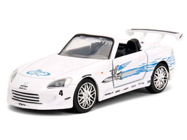 2001 Honda S2000 Convertible White with Graphics Fast & Furious Remix Series 1/32 Diecast Model Car Jada 35629