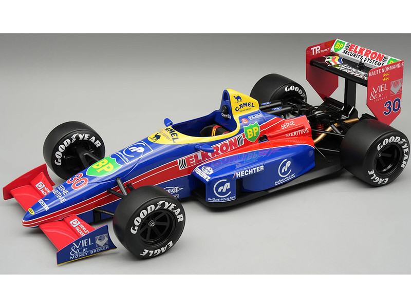 Lola LC88 #30 Philippe Alliot Larrousse Calmels Formula One F1 Monaco GP 1988 with Display Case Mythos Series Limited Edition to 70 pieces Worldwide 1/18 Model Car Tecnomodel TM18-371B