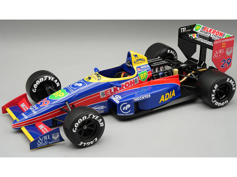 Lola LC88 #29 Pierre Henri Raphanel Larrousse Calmels Formula One F1 Australian GP 1988 with Display Case Mythos Series Limited Edition to 35 pieces Worldwide 1/18 Model Car Tecnomodel TM18-371D