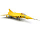 Saab J35J Draken Fighter Aircraft 43 10 3 Johan Gul Squadron 10 Wing Final Flight Livery 1997 Swedish Air Force 1/72 Diecast Model Airplane Aviation 72 AV72-41009