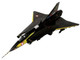 Saab Draken Fighter Aircraft 21 Draken 45th Anniversary Dragon Knights Retirement Livery 2005 Austrian Air Force 1/72 Diecast Model Airplane Aviation 72 AV72-41010