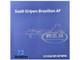 Saab JAS 39E Gripen Fighter Aircraft Brazilian Air Force 1/72 Diecast Model Airplane Aviation 72 AV72-43008