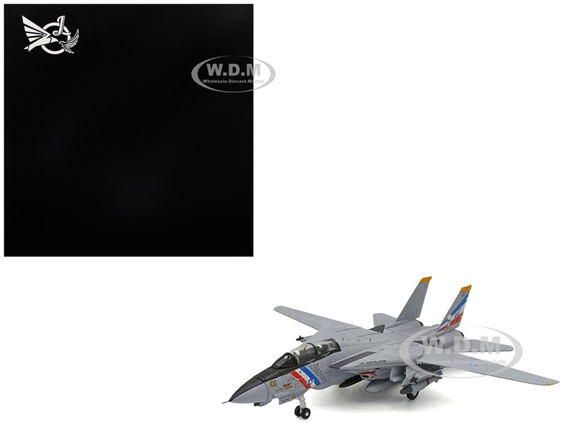 Grumman F 14D Tomcat Aircraft VF 2 Bounty Hunters USS Constellation 1990s United States Navy 1/100 Diecast Model Airplane FS034A
