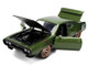 1972 Plymouth GTX Green Metallic with Matt Black Hood and Gold Stripes Bigtime Muscle Series 1/24 Diecast Model Car Jada 36617