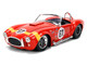 1965 Shelby Cobra 427 S C #67 Red with Yellow Stripe Bigtime Muscle Series 1/24 Diecast Model Car Jada 36629