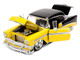 1956 Chevrolet Bel Air Yellow and Black Bigtime Muscle Series 1/24 Diecast Model Car Jada 36648
