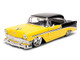 1956 Chevrolet Bel Air Yellow and Black Bigtime Muscle Series 1/24 Diecast Model Car Jada 36648