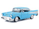 1957 Chevrolet Bel Air Light Blue Timeless Legends Series 1/24 Diecast Model Car Motormax 73228LBL