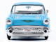 1957 Chevrolet Bel Air Light Blue Timeless Legends Series 1/24 Diecast Model Car Motormax 73228LBL