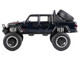 2021 Jeep Gladiator Rubicon Off Road Pickup Truck Black with Matt Black Top Off Road Series 1/27 Diecast Model Car Motormax 79145BK