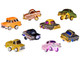 Lowriders Show Glow Series 2 Set of 8 Pieces Diecast Model Cars CarTuned 597346-XX1